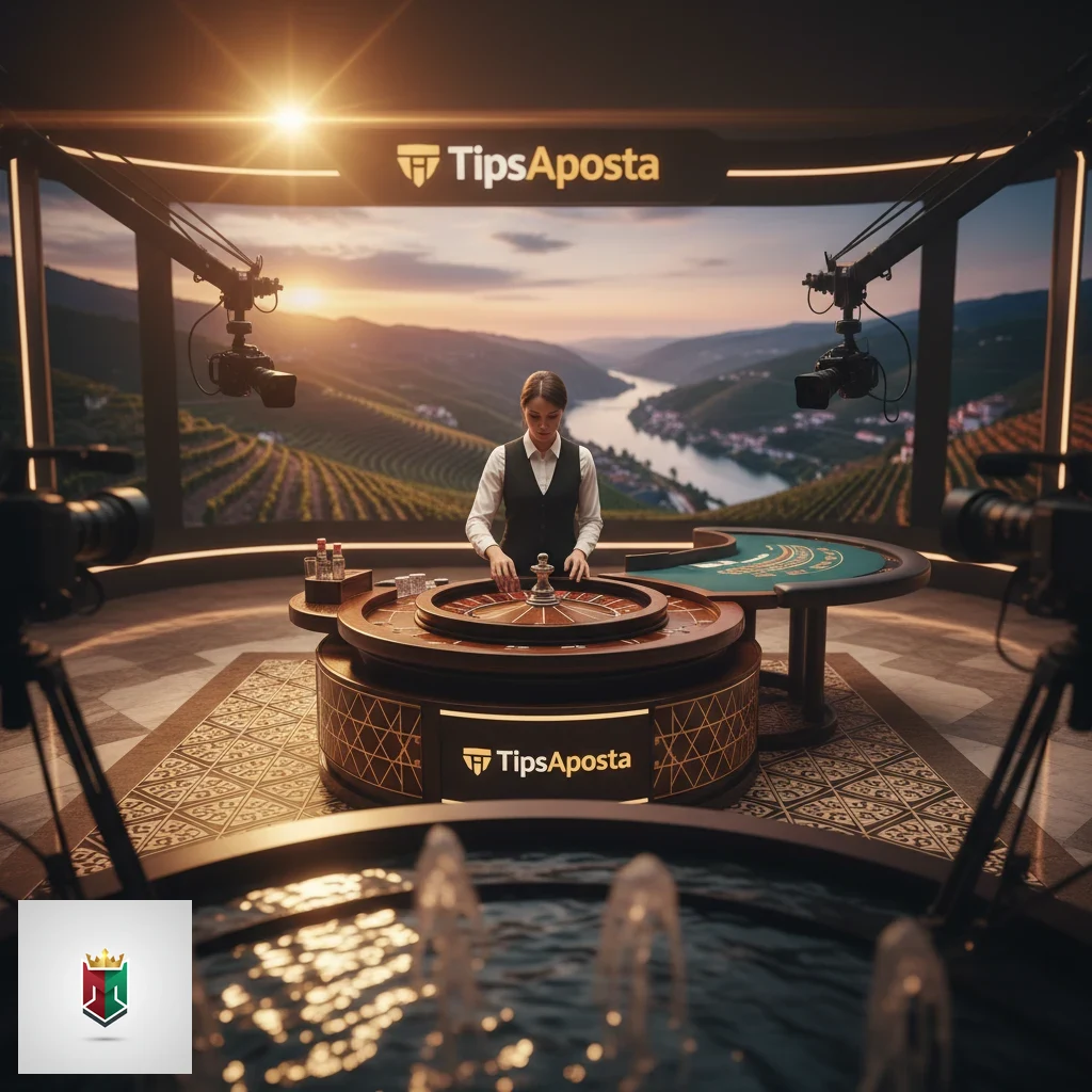 Mesa de blackjack ao vivo com cartas distribuídas em tempo real.